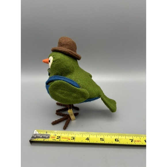 Target Spritz 2017 Featherly Friends FARMER Fall Harvest‎ Fabric Bird Figurine - Picture 7 of 7